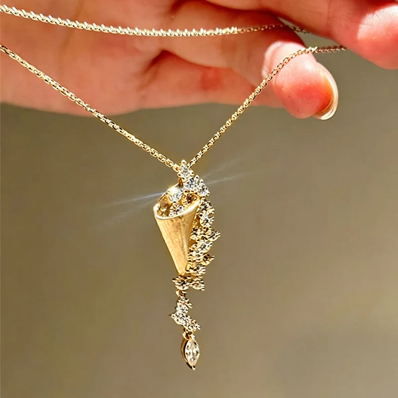 Cosima Marquise Tassel Necklace