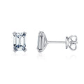 Esme Emerald-cut Stud Earrings