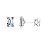 Esme Emerald-cut Stud Earrings