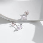 Esme Emerald-cut Stud Earrings