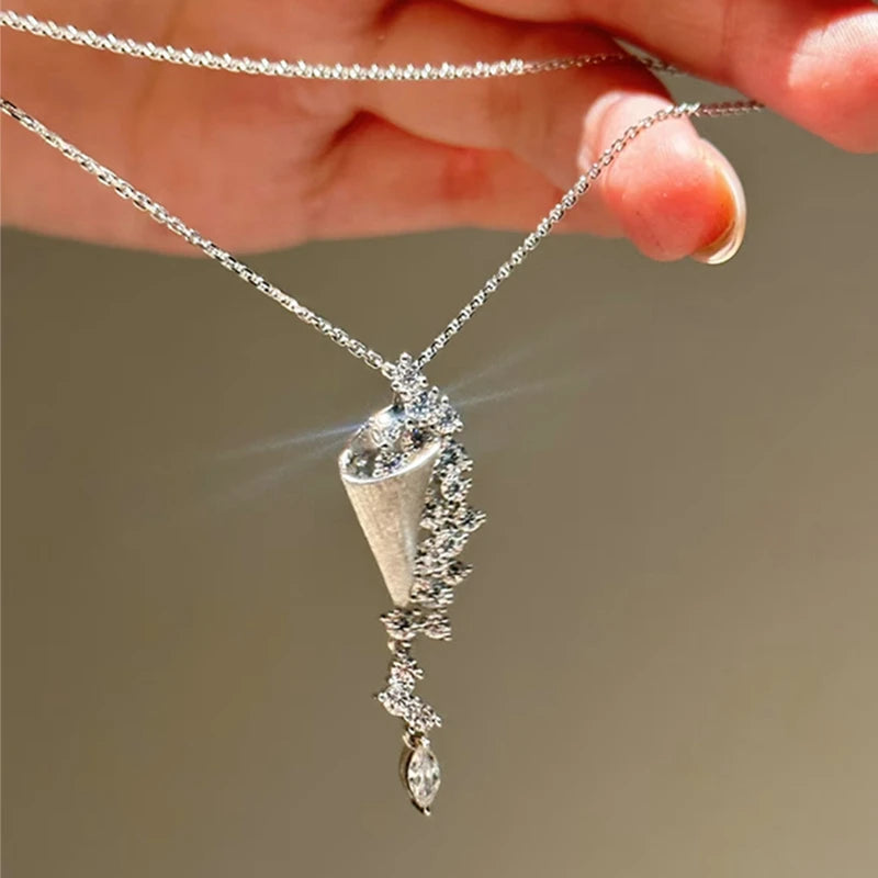 Cosima Marquise Tassel Necklace