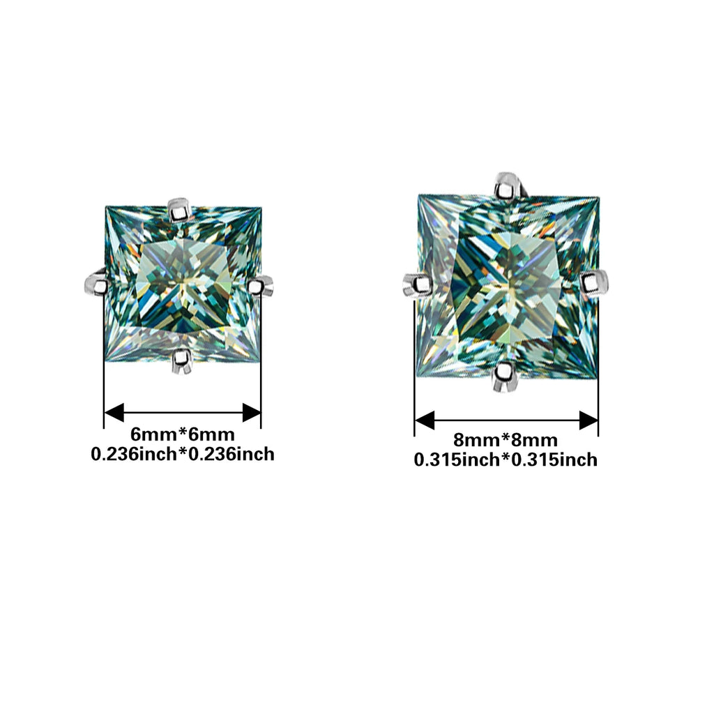 Evangeline Princess Stud Earrings