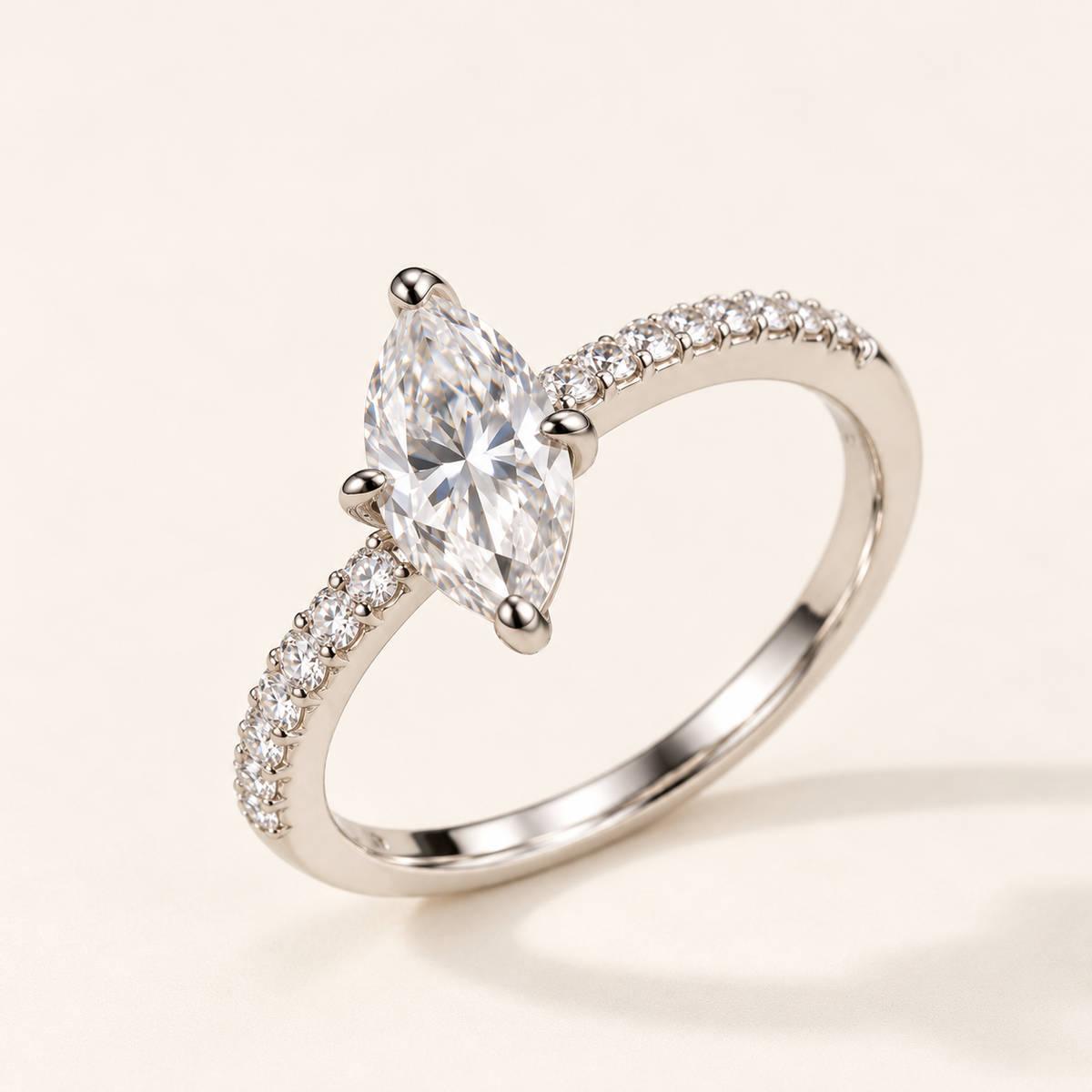Alba Ring on an off-white background