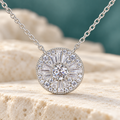 Beatrix Pendant Necklace — Orolane cool ivory stone hero