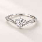Corin Crown Ring on an off-white background
