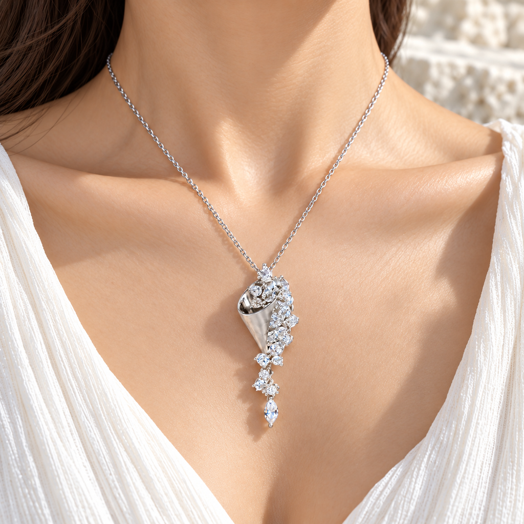 Cosima Marquise Tassel Necklace — cool daylight movement lifestyle