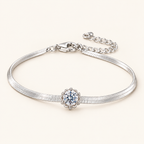 Elara Chain Bracelet on an off-white background