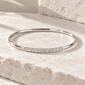 Isolde Bangle Bracelet — Orolane cool ivory stone hero
