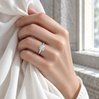 Neve Solitaire Ring — cool daylight movement lifestyle
