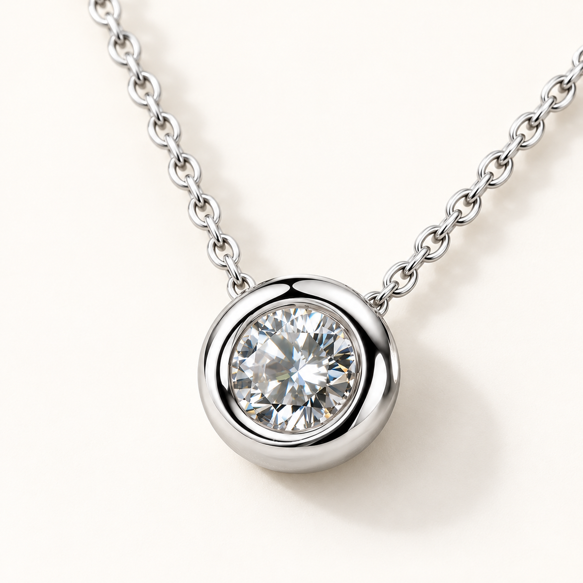 Petra Pendant Necklace on an off-white background