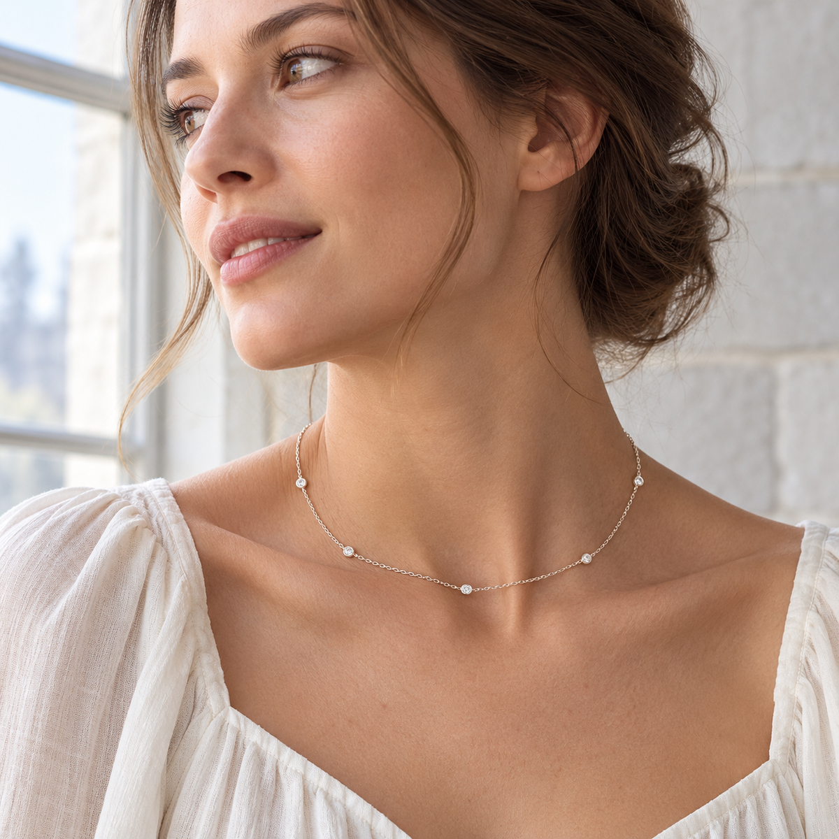 Quinn Layered Necklace — cool daylight movement lifestyle