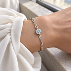 Seraphine Link Bracelet — cool daylight movement lifestyle